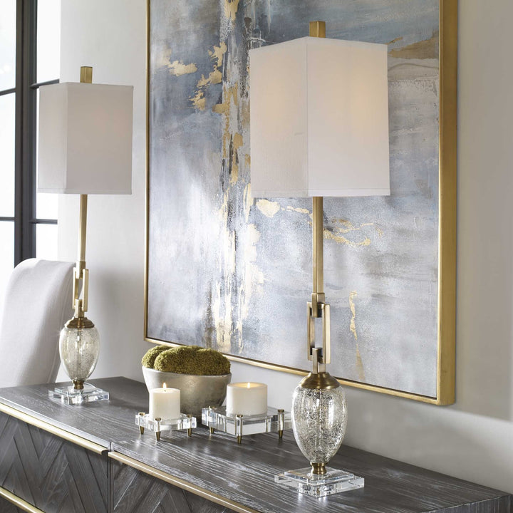 UTTERMOST, COPELAND MERCURY BUFFET LAMP, TABLE LAMPS