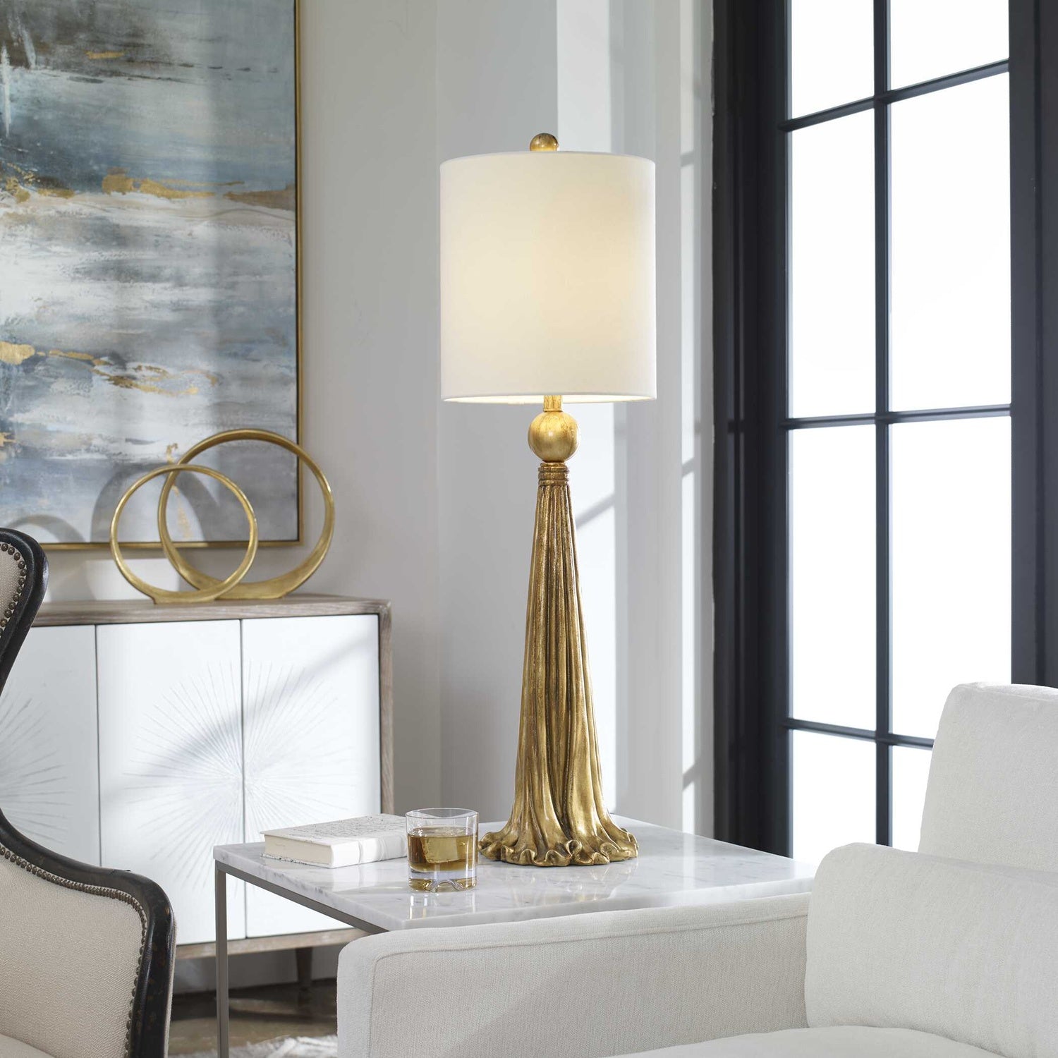 UTTERMOST, PARAVANI METALLIC LAMP, TABLE LAMPS
