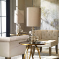 UTTERMOST, FORMOSO AMBER TABLE LAMP, TABLE LAMPS