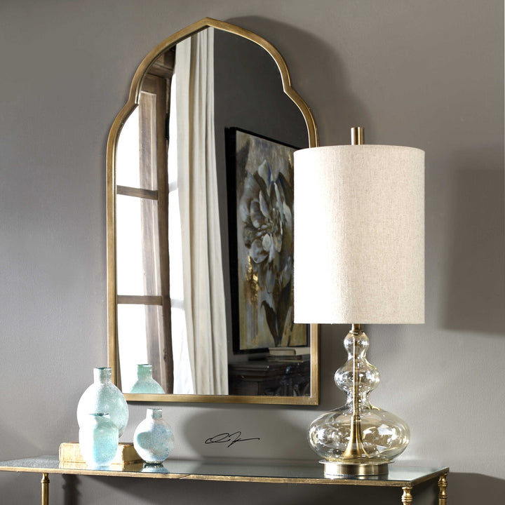 UTTERMOST, FORMOSO AMBER TABLE LAMP, TABLE LAMPS