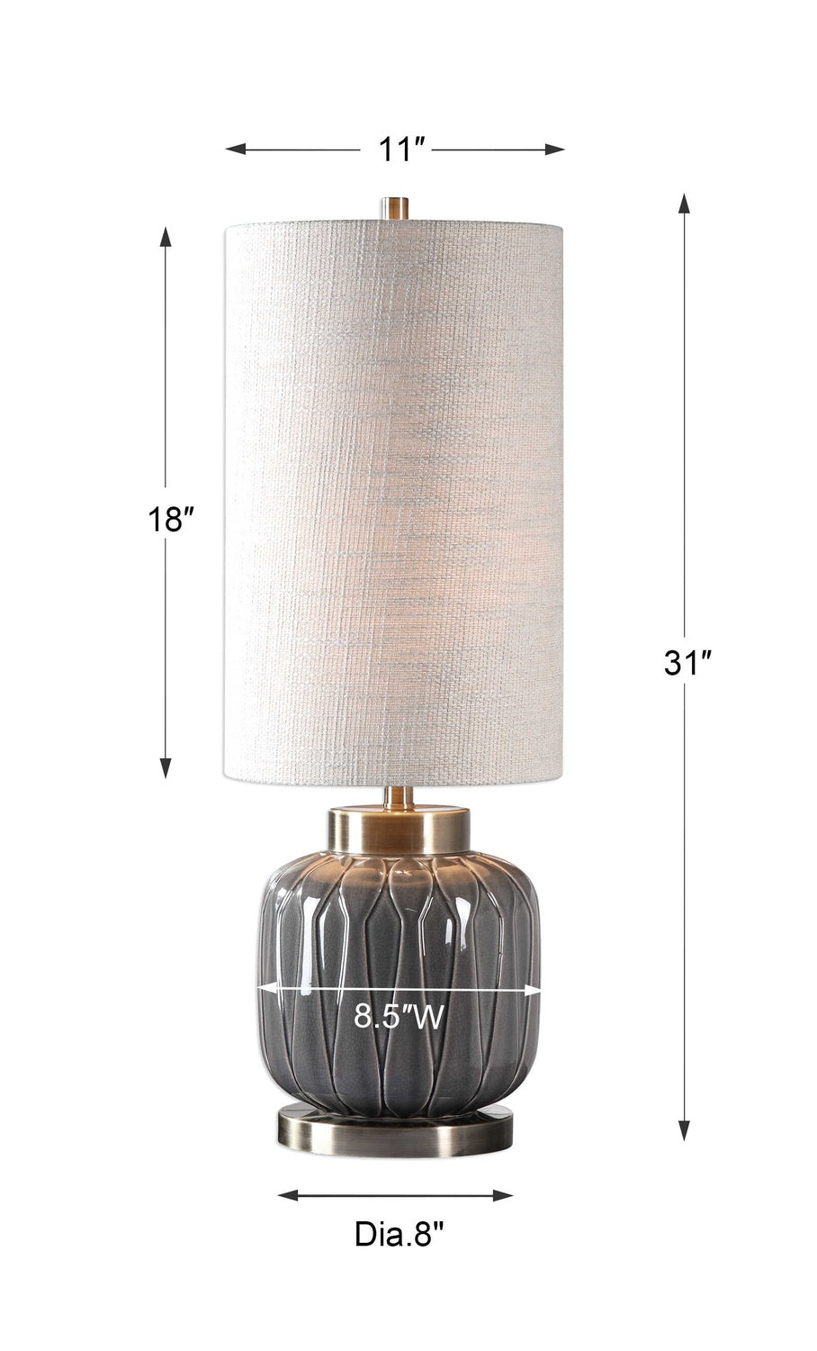 UTTERMOST, Zahlia Aged Lamp, TABLE LAMPS