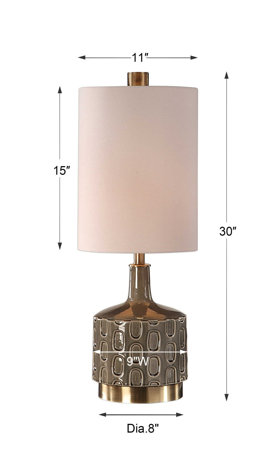 UTTERMOST, DARRIN TABLE LAMP, TABLE LAMPS