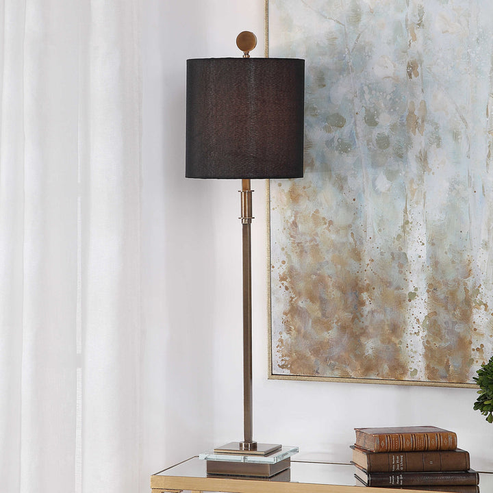 UTTERMOST, VOLANTE ANTIQUE TABLE LAMP, TABLE LAMPS