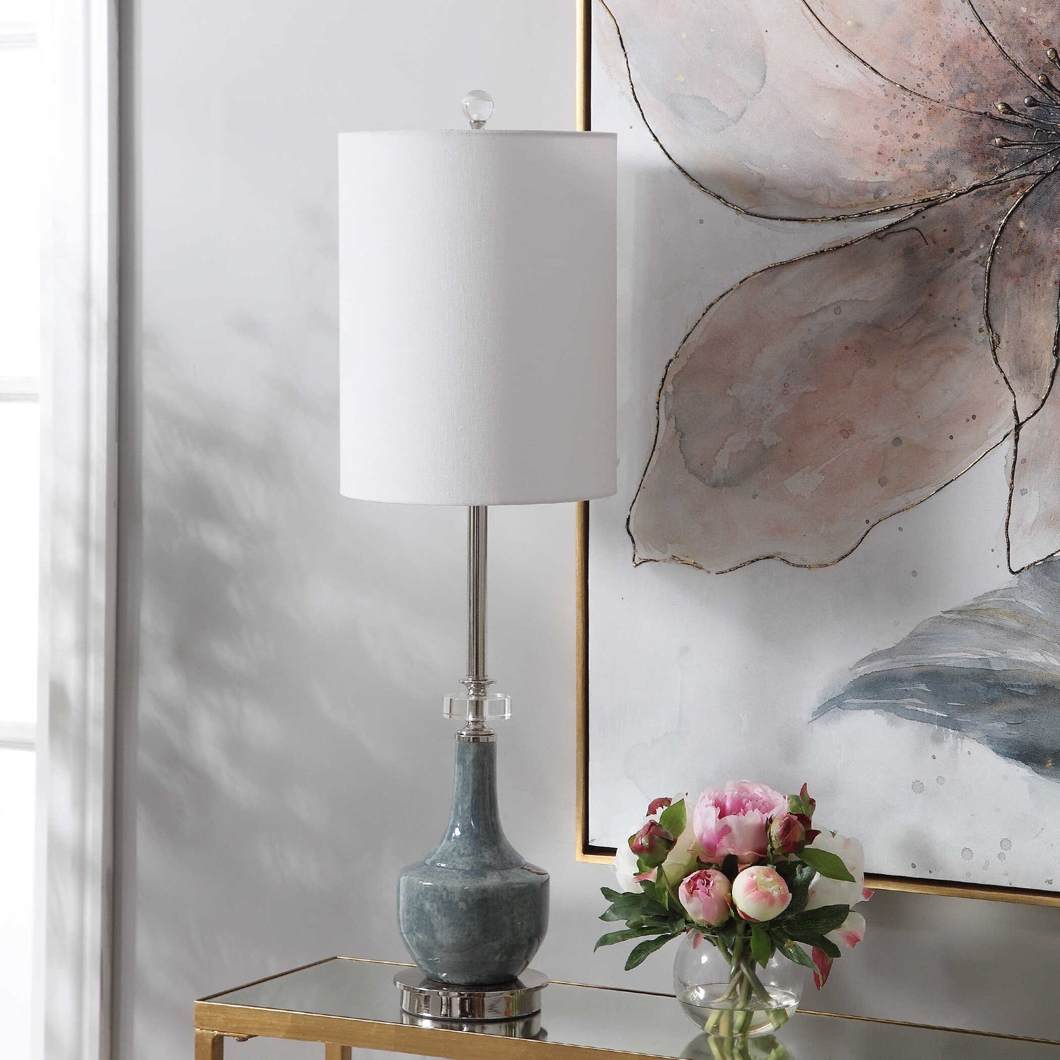UTTERMOST, PIERS MOTTLED BUFFET LAMP, TABLE LAMPS