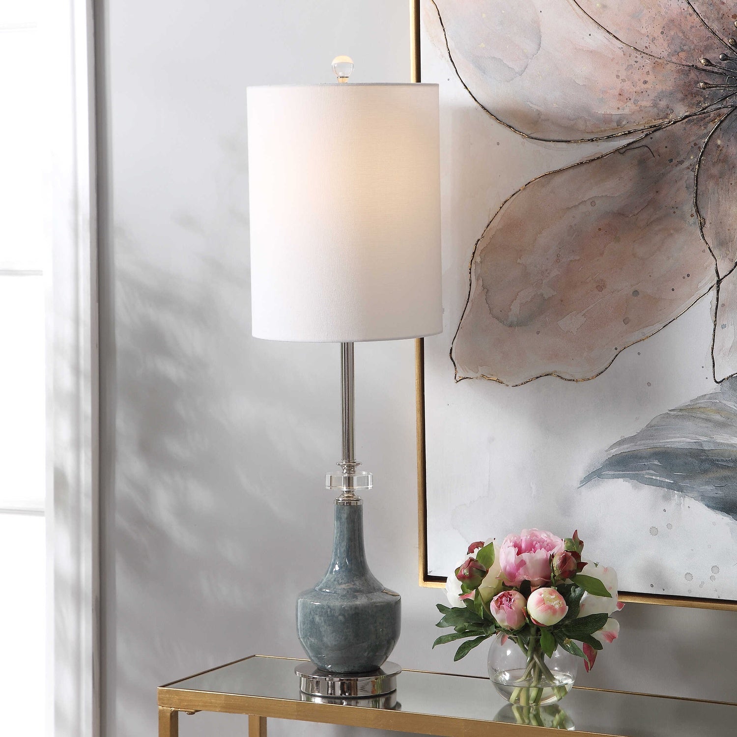 UTTERMOST, PIERS MOTTLED BUFFET LAMP, TABLE LAMPS