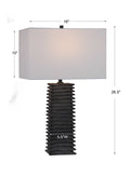 UTTERMOST, SANDERSON METALLIC TABLE LAMP, TABLE LAMPS