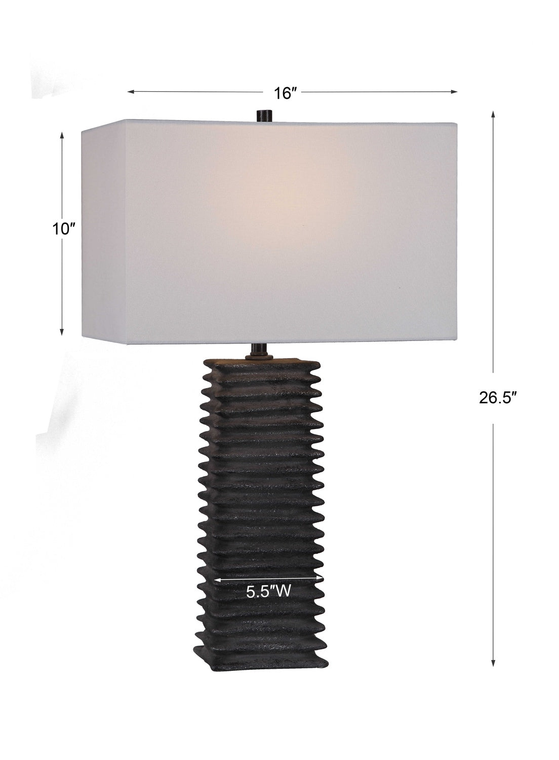 UTTERMOST, SANDERSON METALLIC TABLE LAMP, TABLE LAMPS