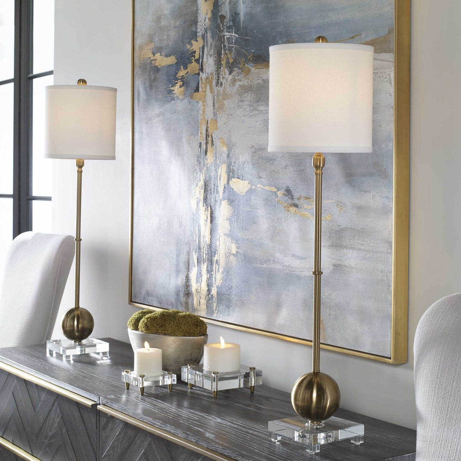UTTERMOST, Laton Buffet Lamp, TABLE LAMPS