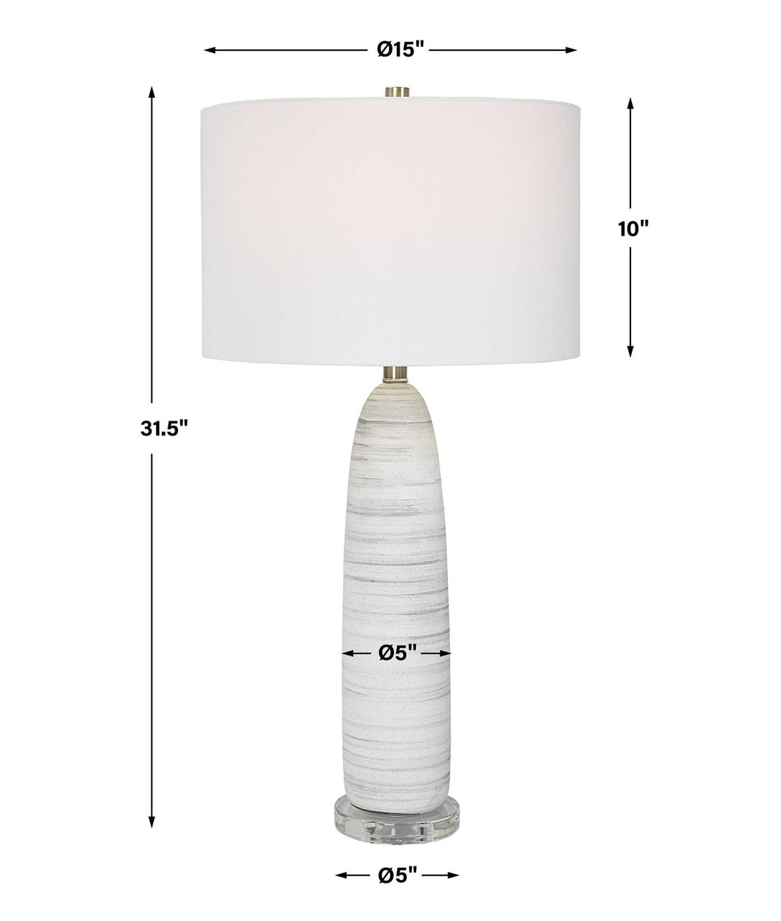 UTTERMOST, LEVADIA MATTE TABLE LAMP, TABLE LAMPS