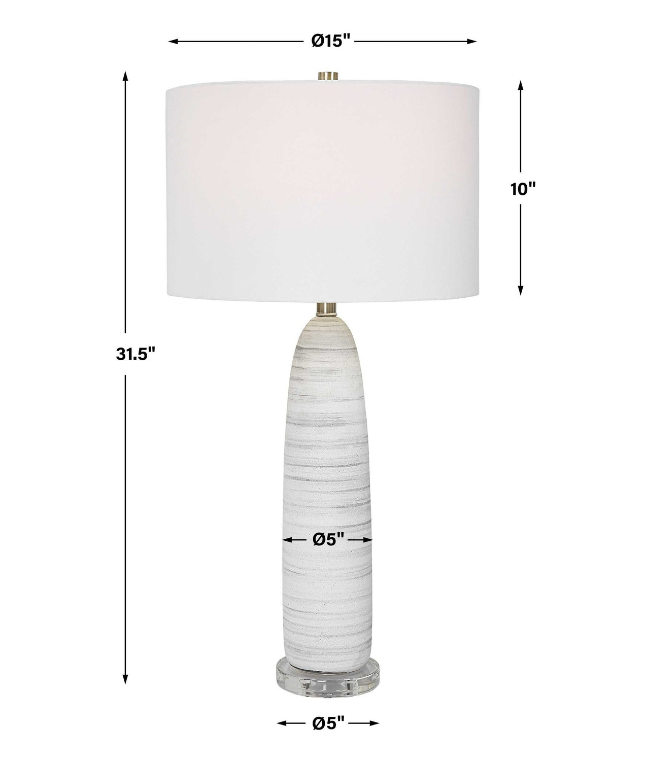 UTTERMOST, LEVADIA MATTE TABLE LAMP, TABLE LAMPS