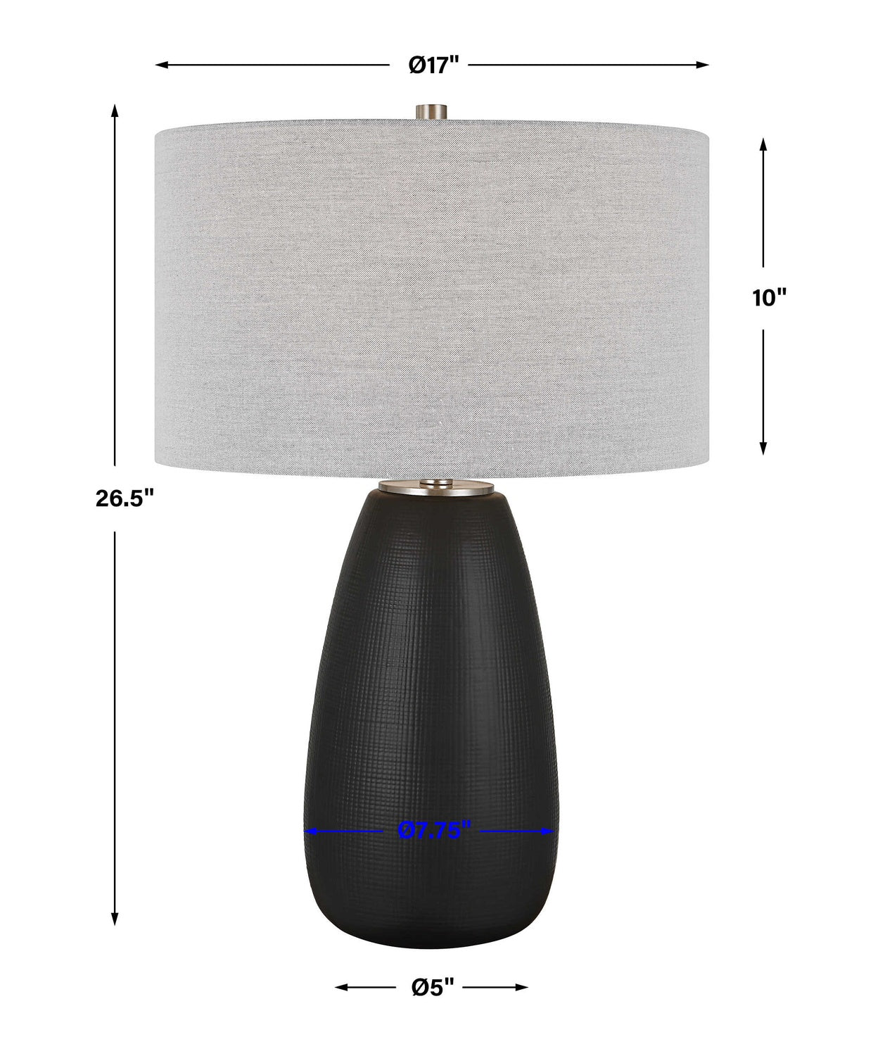 UTTERMOST, TWILIGHT SATIN TABLE LAMP, TABLE LAMPS