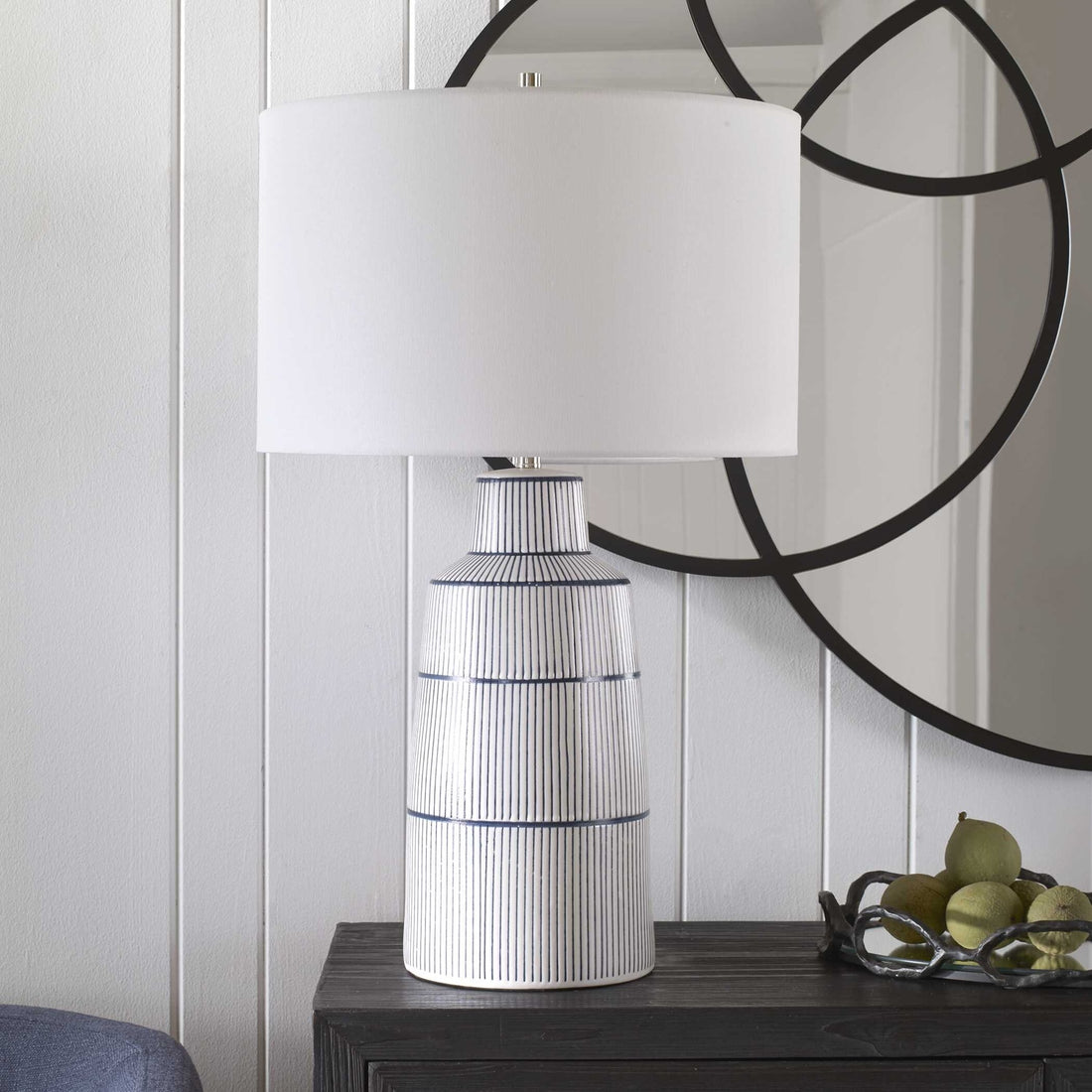 UTTERMOST, Breton Nautical Stripe Table Lamp, TABLE LAMPS
