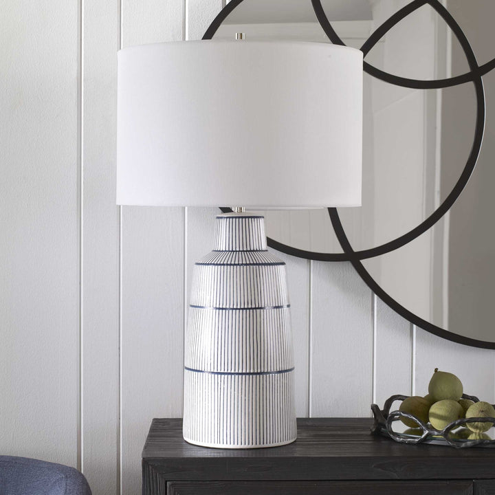 UTTERMOST, Breton Nautical Stripe Table Lamp, TABLE LAMPS