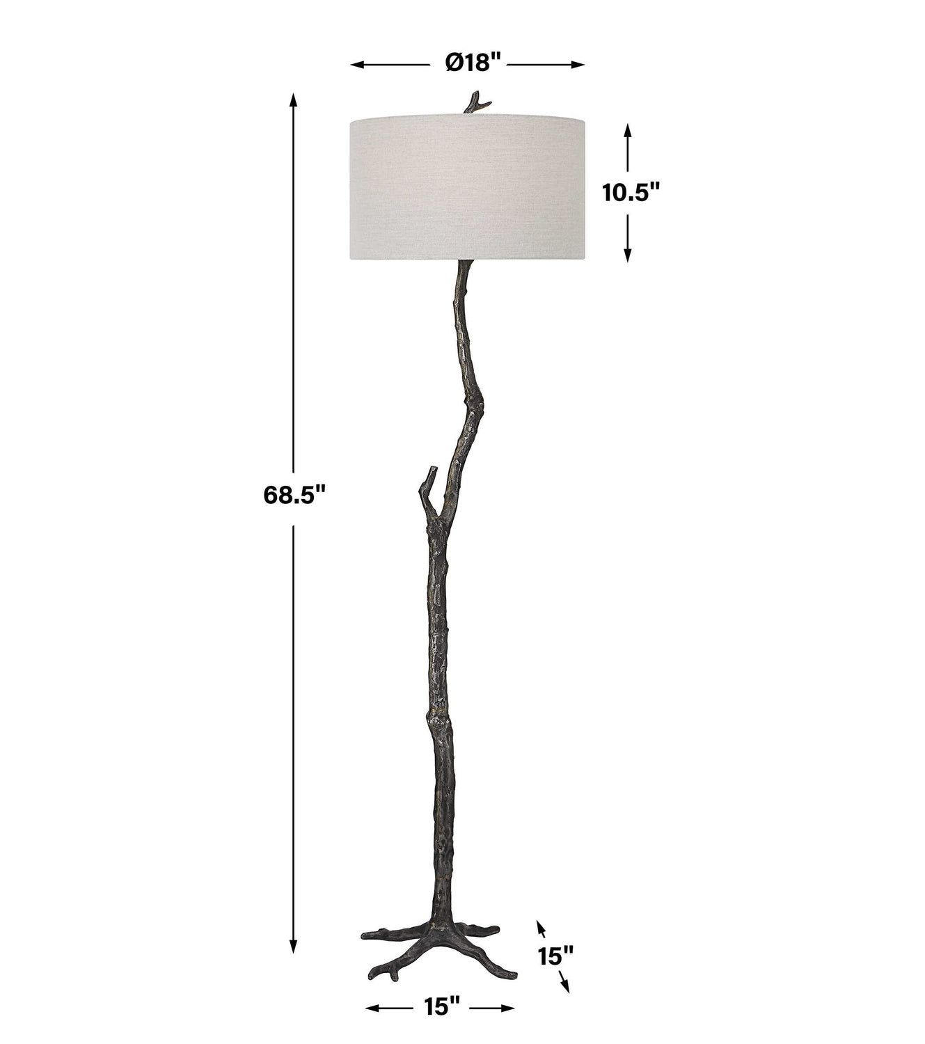 UTTERMOST, Spruce Rustic Floor Lamp, FLOOR LAMP