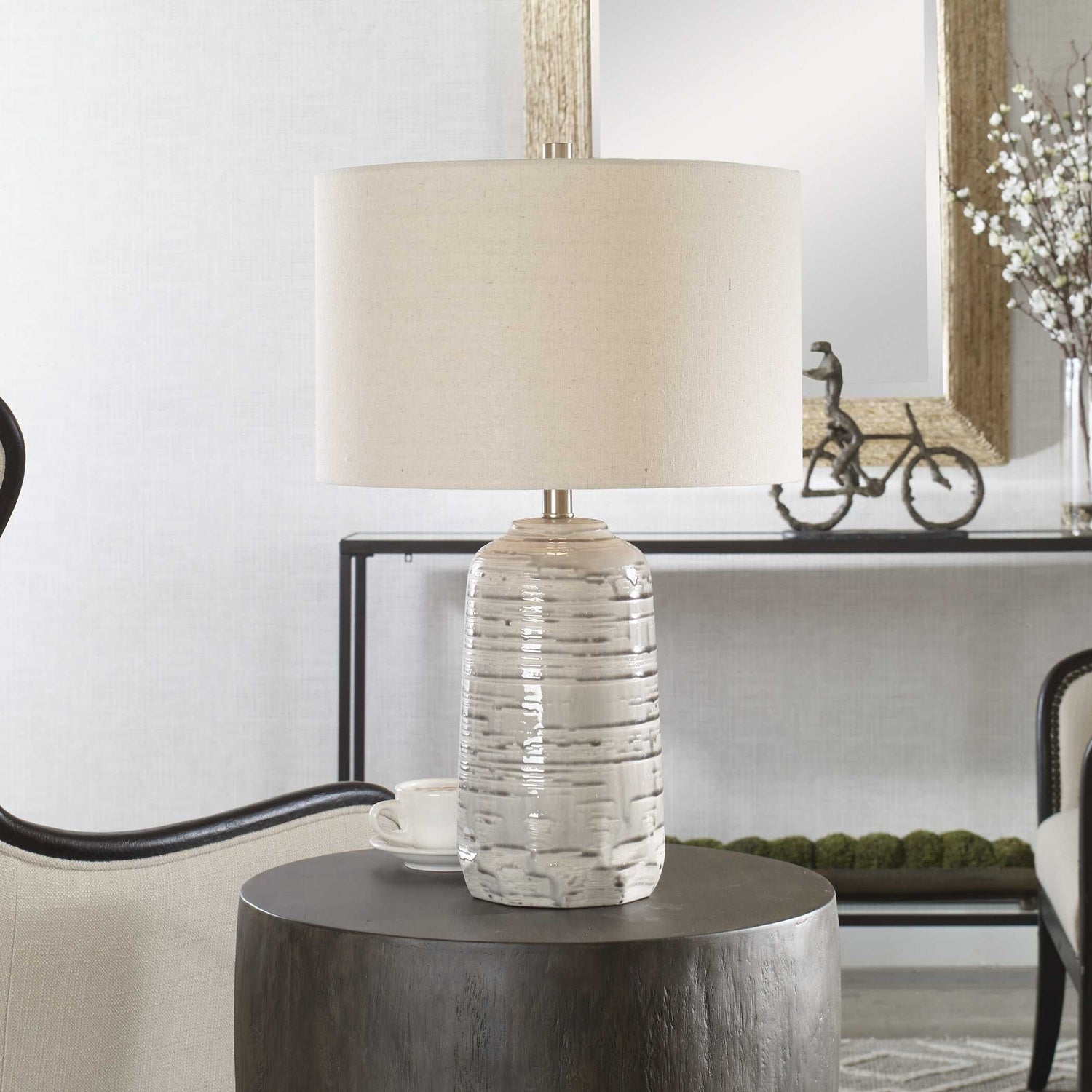 UTTERMOST, CYCLONE TABLE LAMP, TABLE LAMPS