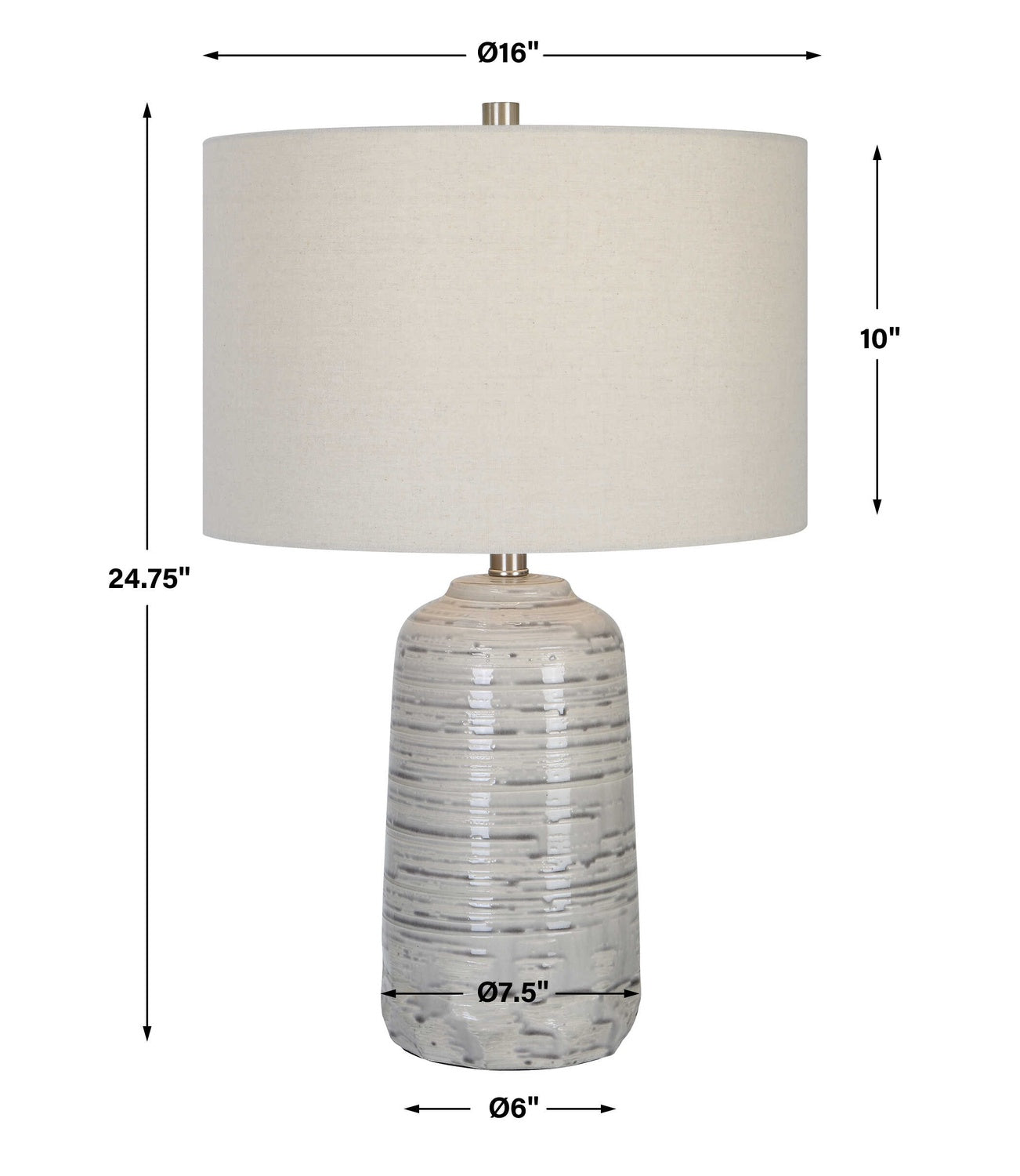 UTTERMOST, Cyclone Table Lamp, TABLE LAMPS