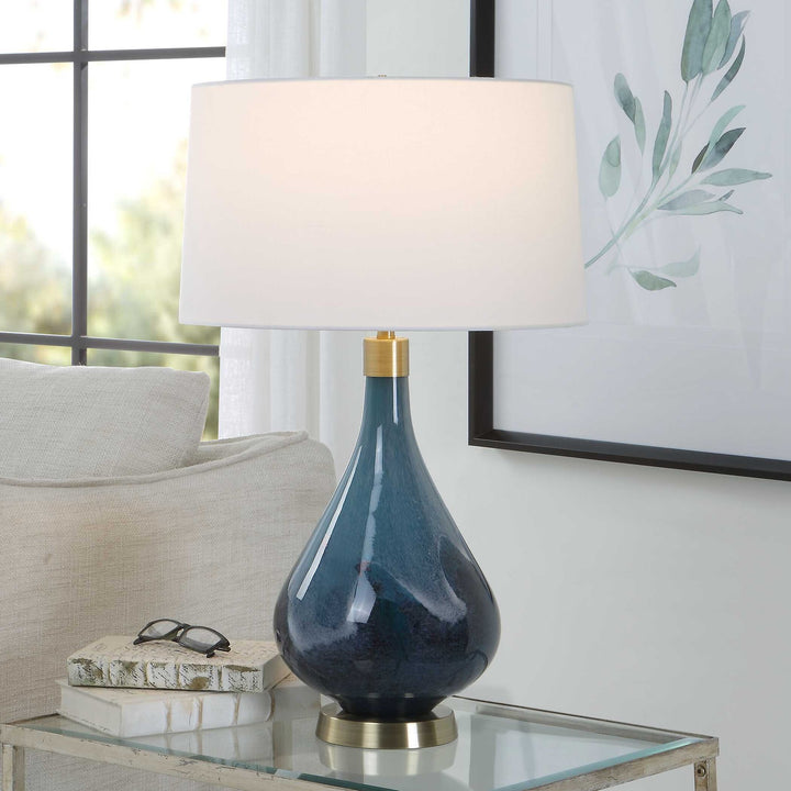 UTTERMOST, RIVIERA ART TABLE LAMP, TABLE LAMPS