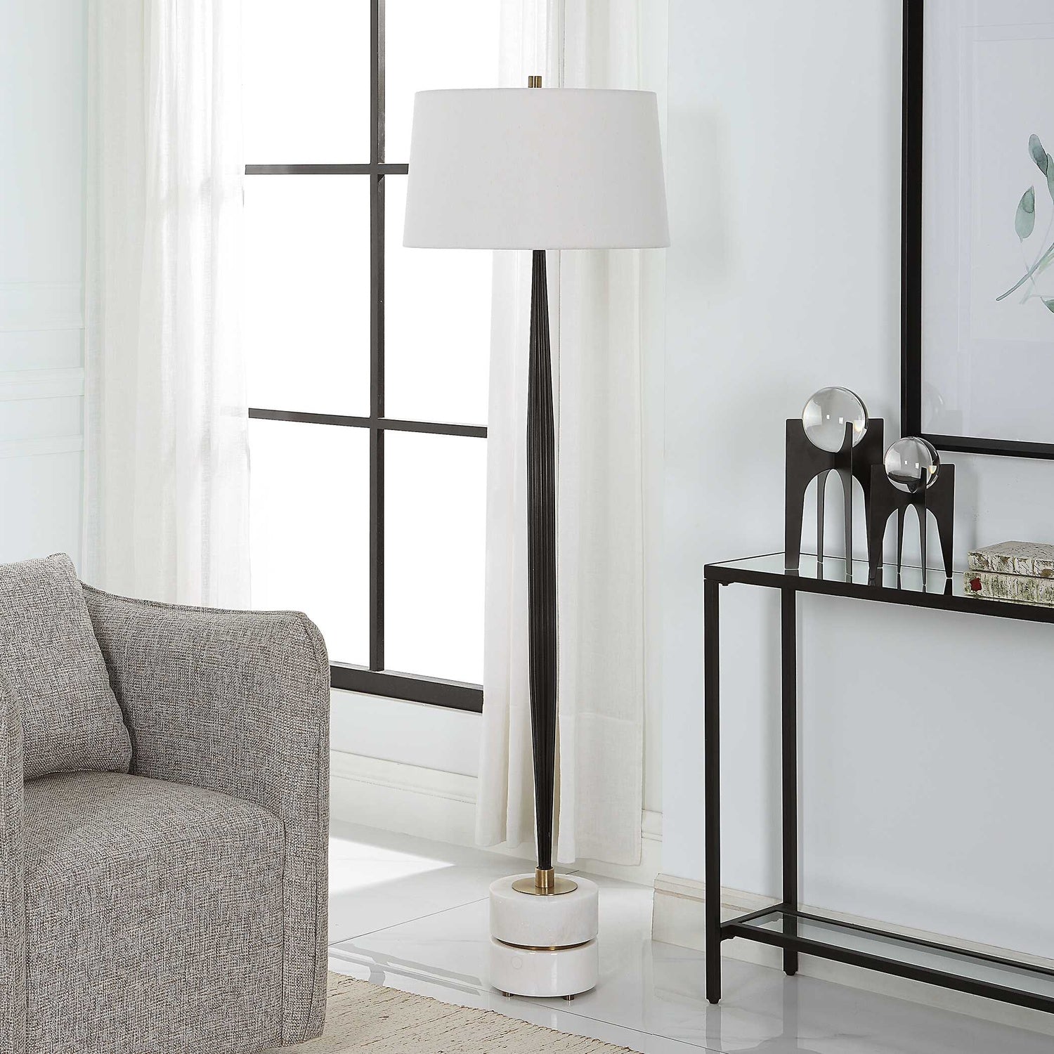 UTTERMOST, Miraz Floor Lamp, FLOOR LAMP