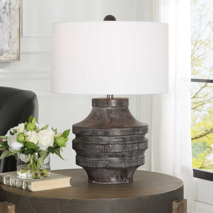 UTTERMOST, Carved Table Lamp, TABLE LAMPS