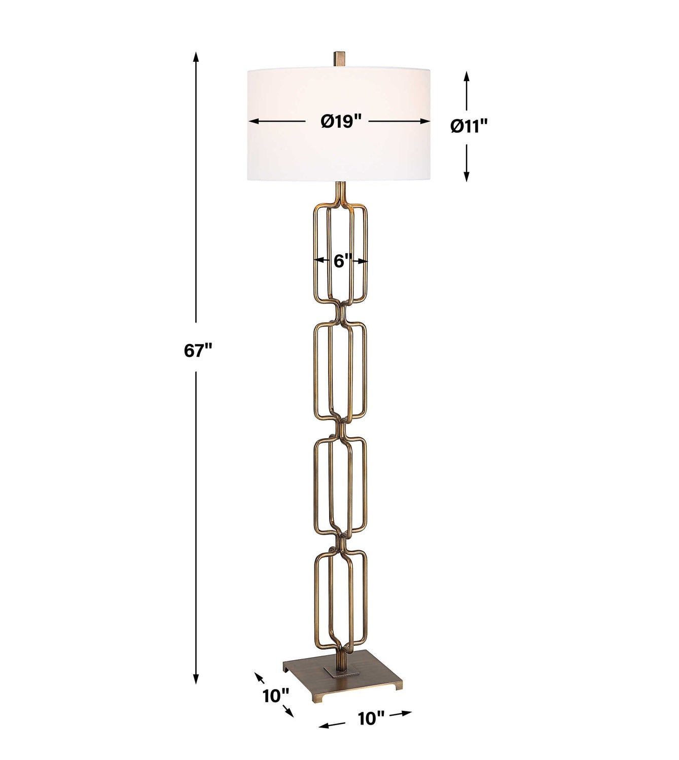 UTTERMOST, LINK BRUSHED FLOOR LAMP, FLOOR LAMP