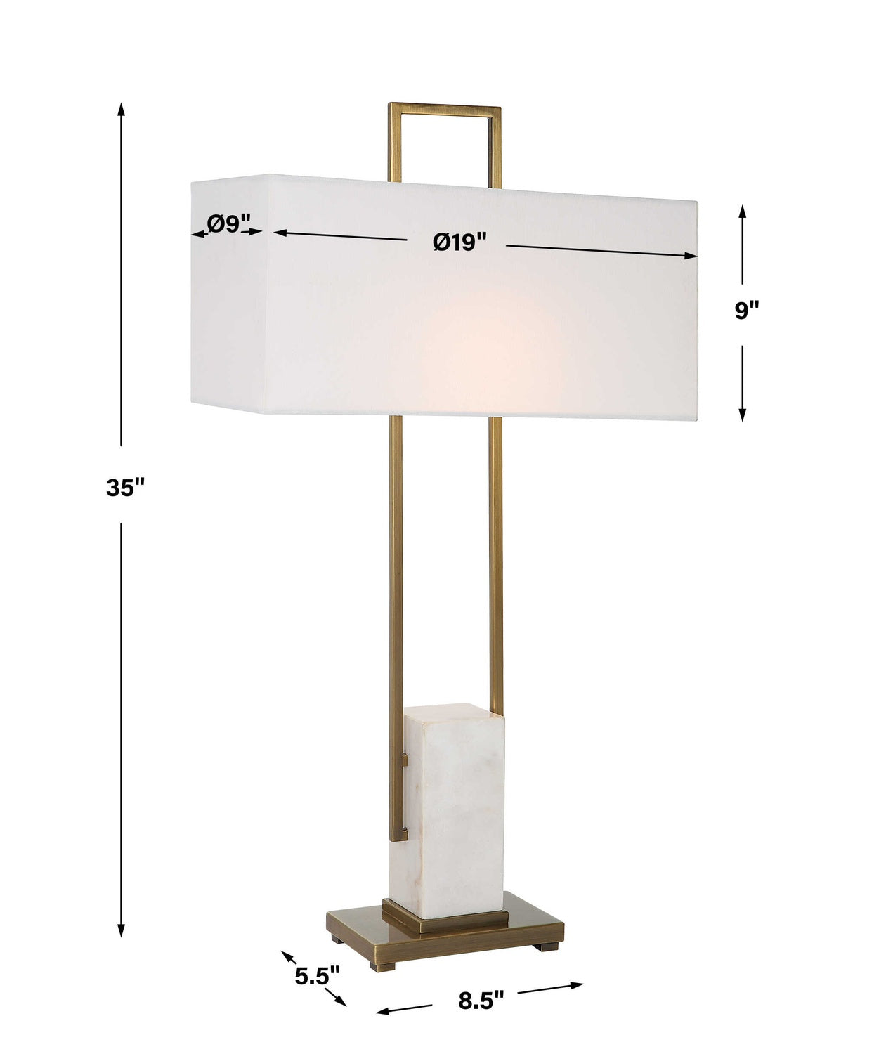 UTTERMOST, COLUMN TABLE LAMP, TABLE LAMPS