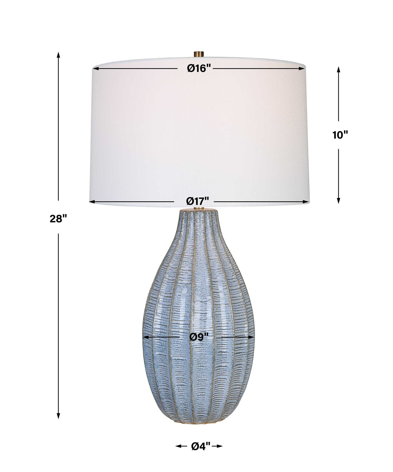 UTTERMOST, Veston Glaze Table Lamp, TABLE LAMPS