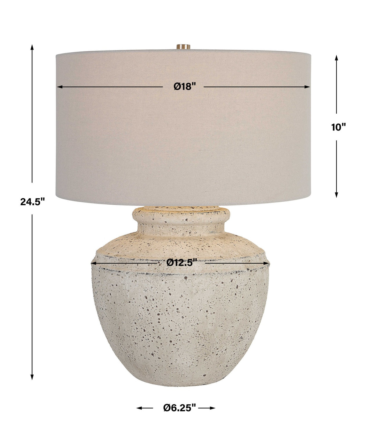 UTTERMOST, ARTIFACT AGED TABLE LAMP, TABLE LAMPS