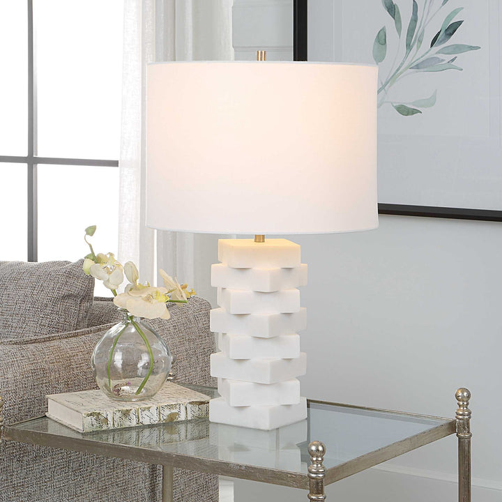 UTTERMOST, ASCENT GEOMETRIC TABLE LAMP, TABLE LAMPS