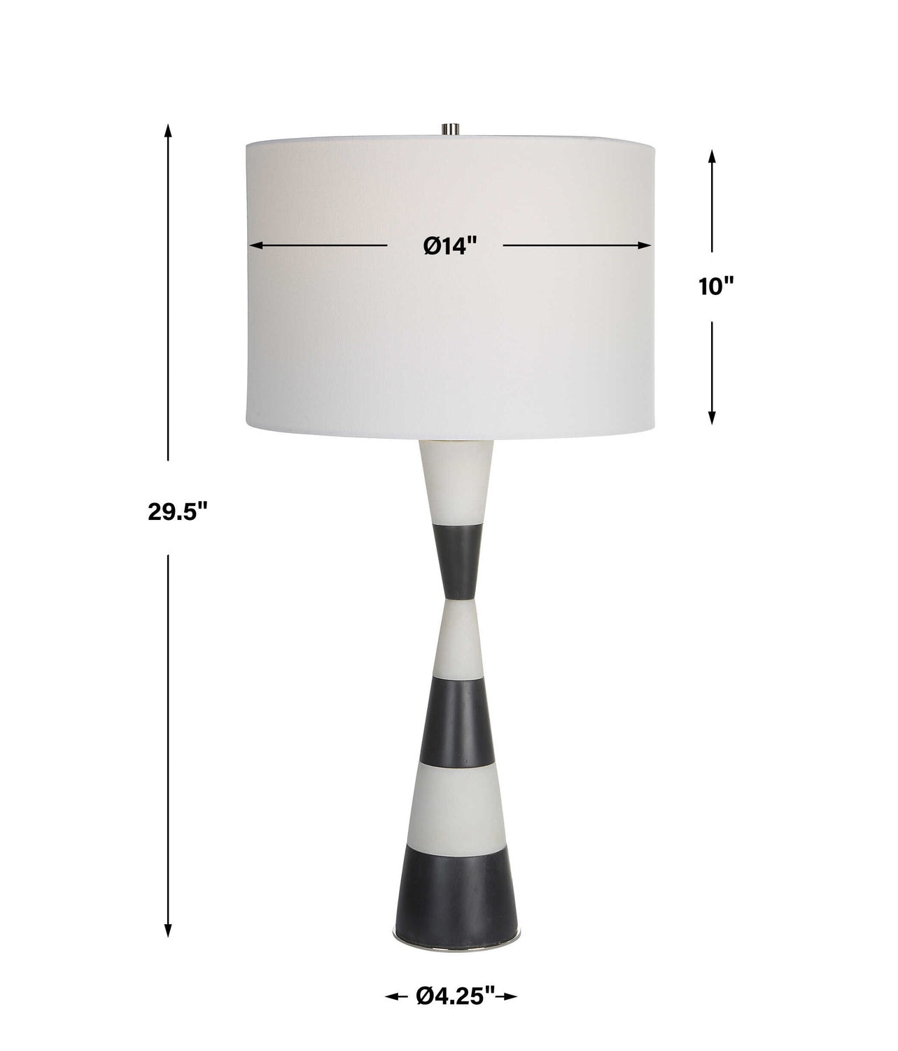 UTTERMOST, BANDEAU BANDED TABLE LAMP, TABLE LAMPS