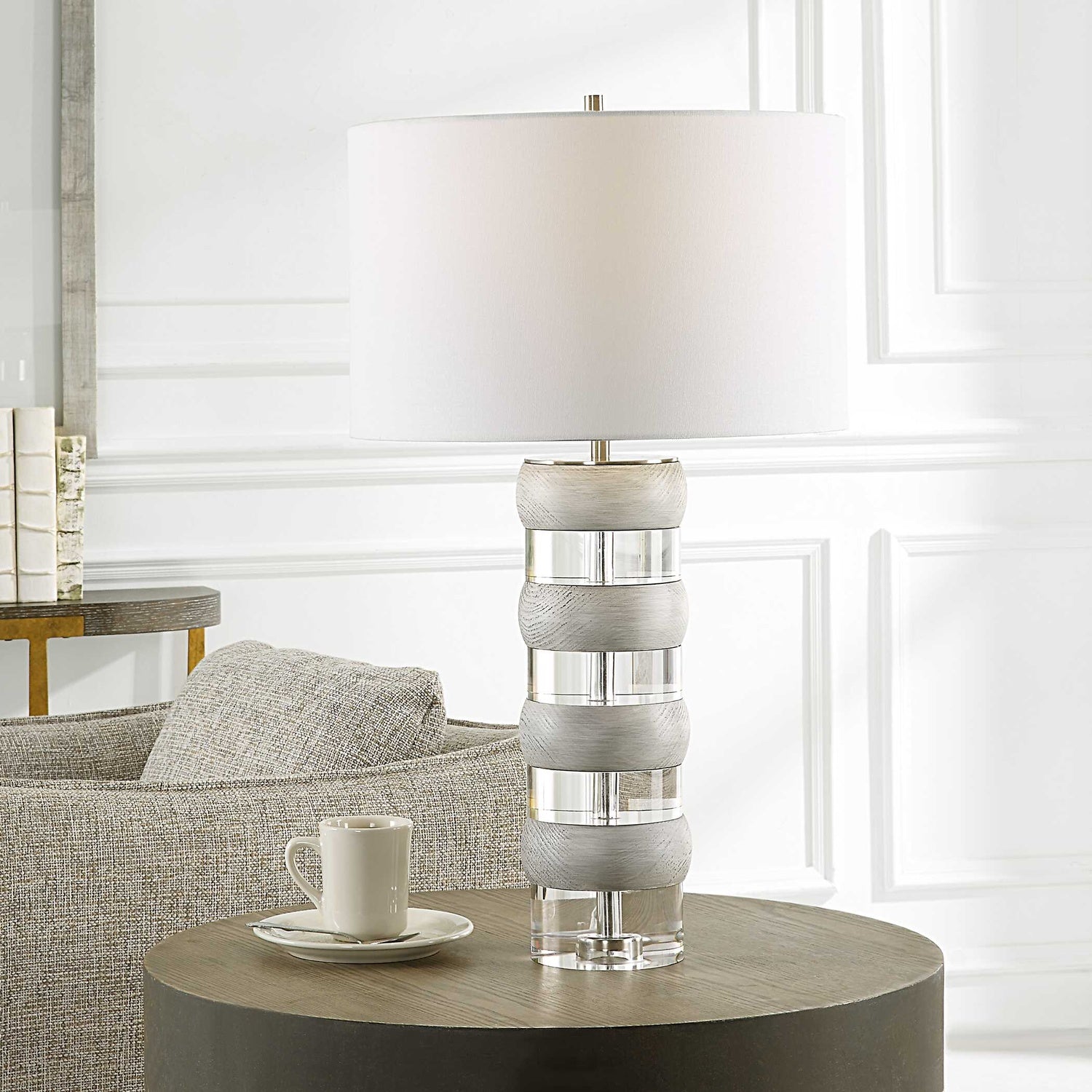 UTTERMOST, BAND TOGETHER CRYSTAL & TABLE LAMP, TABLE LAMPS