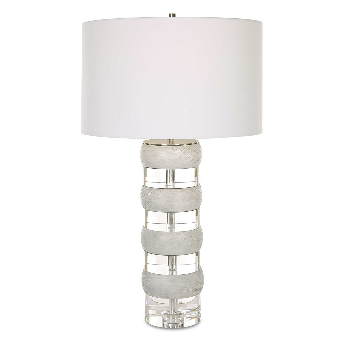UTTERMOST, BAND TOGETHER CRYSTAL & TABLE LAMP, TABLE LAMPS