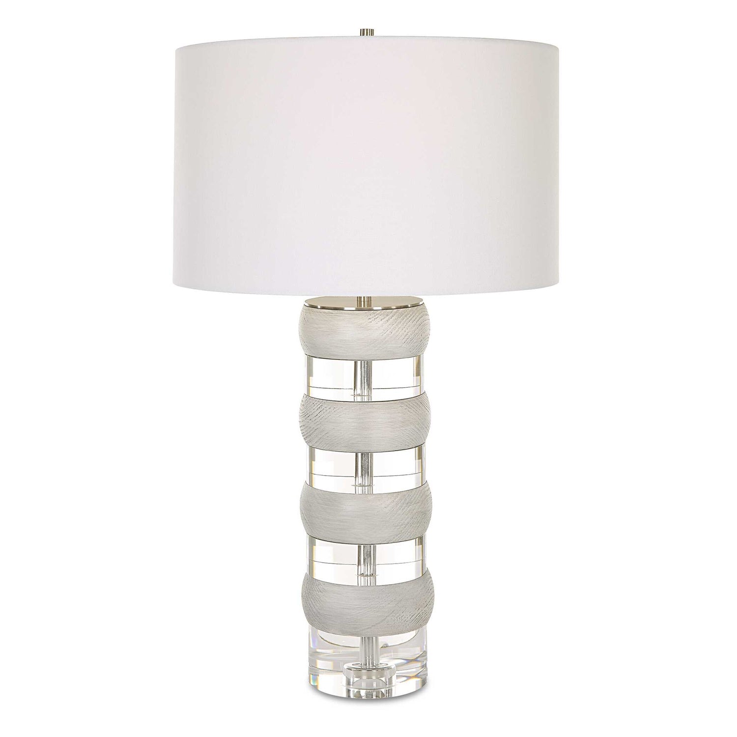 UTTERMOST, BAND TOGETHER CRYSTAL & TABLE LAMP, TABLE LAMPS