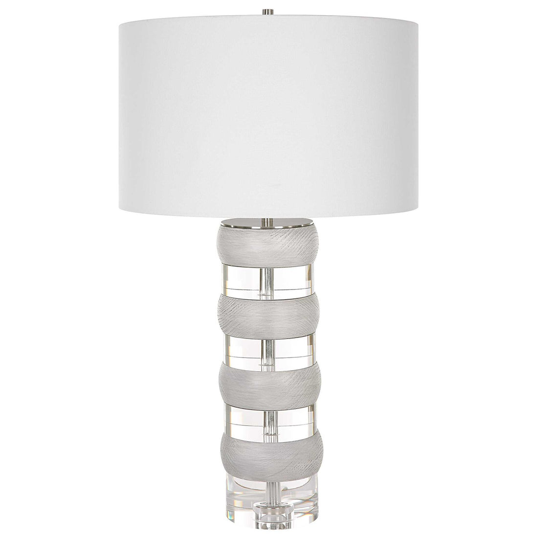 UTTERMOST, BAND TOGETHER CRYSTAL & TABLE LAMP, TABLE LAMPS