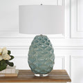 UTTERMOST, LACED UP SEA FOAM TABLE LAMP, TABLE LAMPS