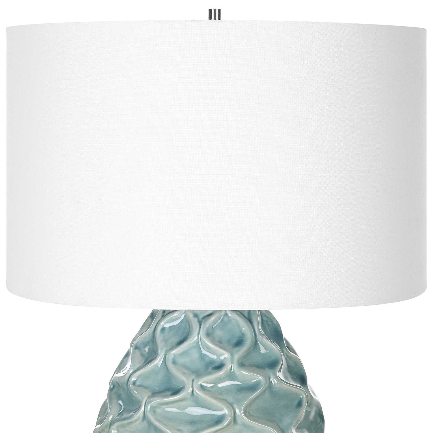 UTTERMOST, LACED UP SEA FOAM TABLE LAMP, TABLE LAMPS