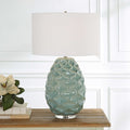 UTTERMOST, LACED UP SEA FOAM TABLE LAMP, TABLE LAMPS