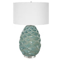 UTTERMOST, LACED UP SEA FOAM TABLE LAMP, TABLE LAMPS