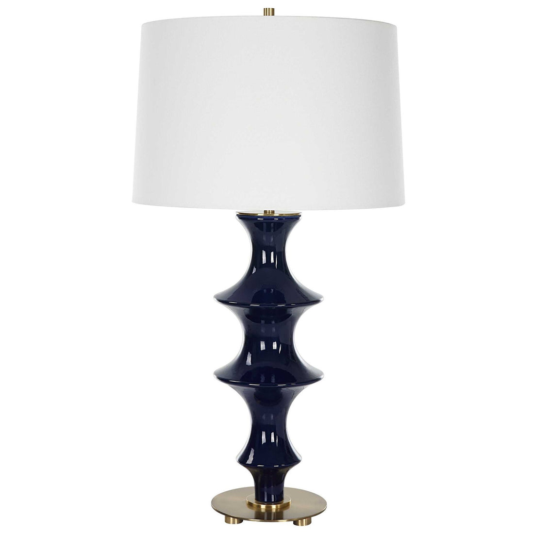 UTTERMOST, COIL SCULPTED TABLE LAMP, TABLE LAMPS
