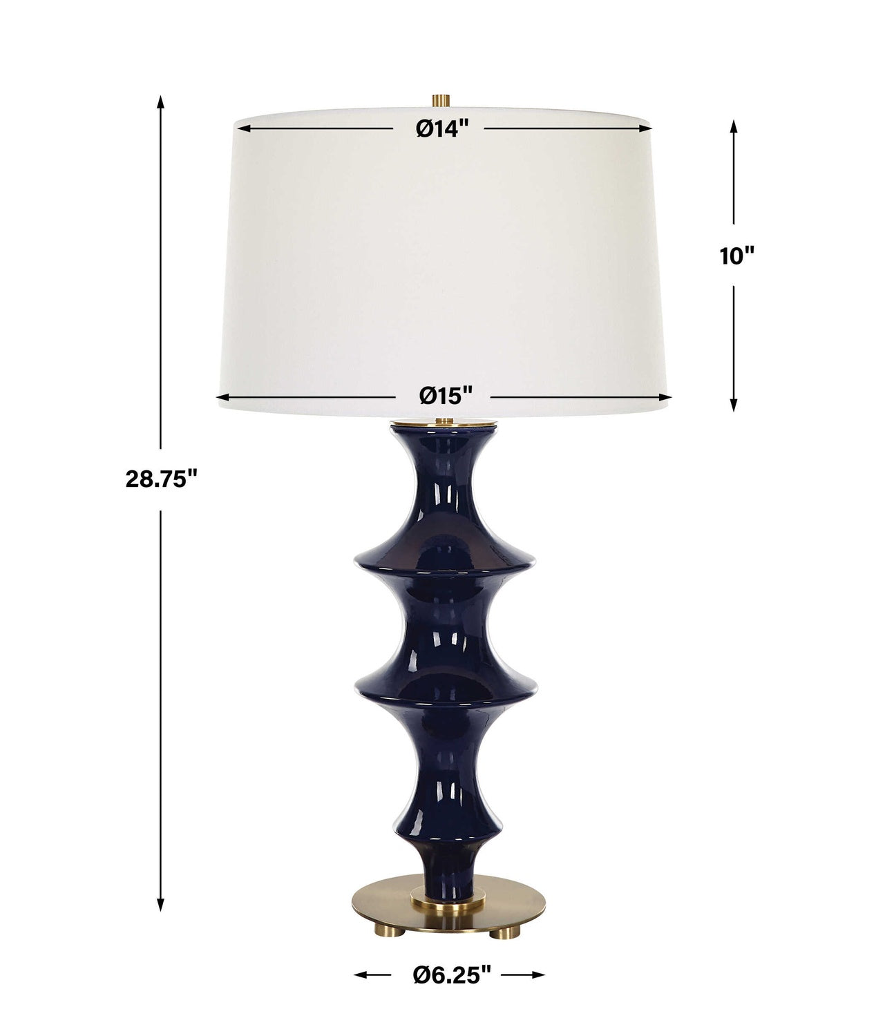 UTTERMOST, Coil Sculpted Table Lamp, TABLE LAMPS
