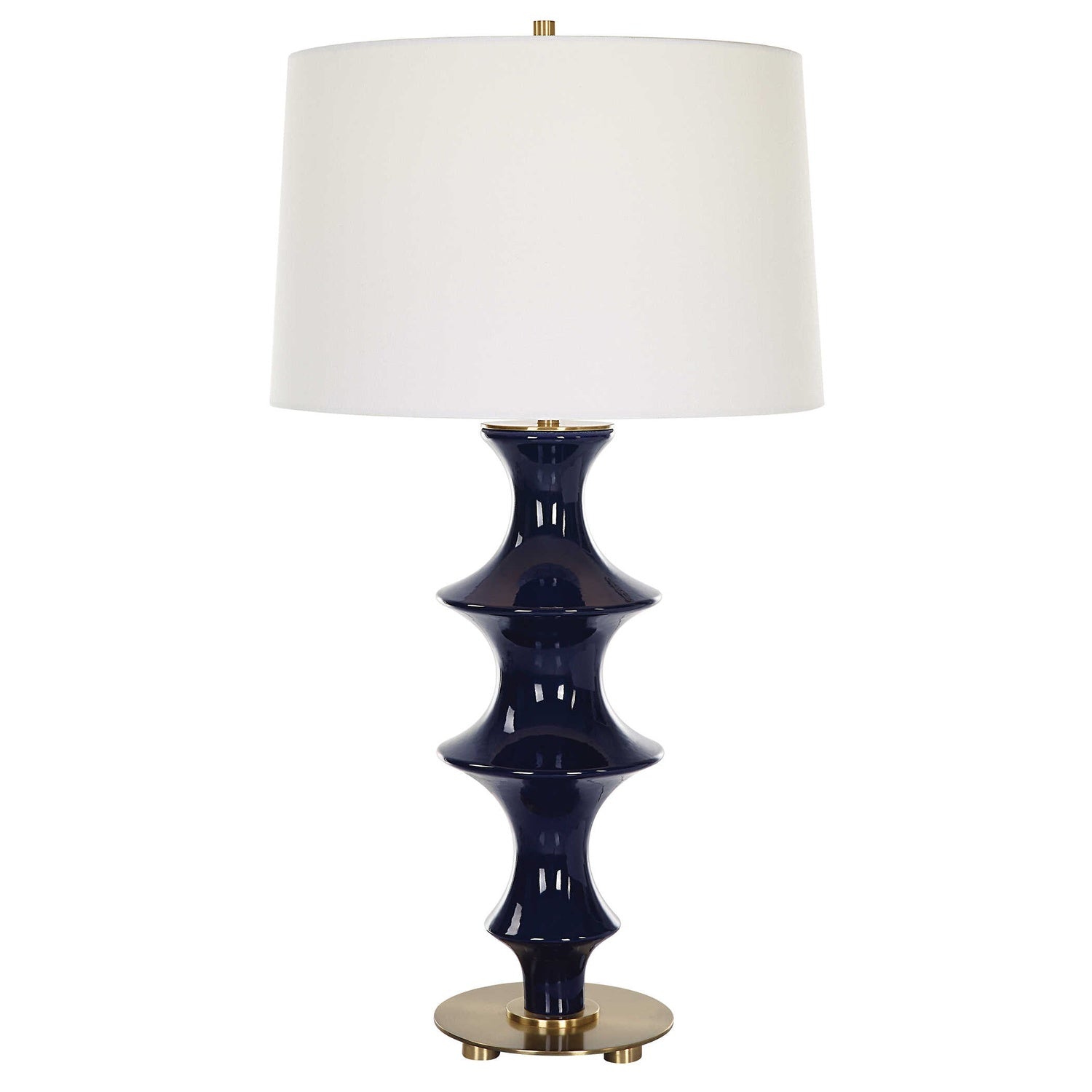 UTTERMOST, COIL SCULPTED TABLE LAMP, TABLE LAMPS