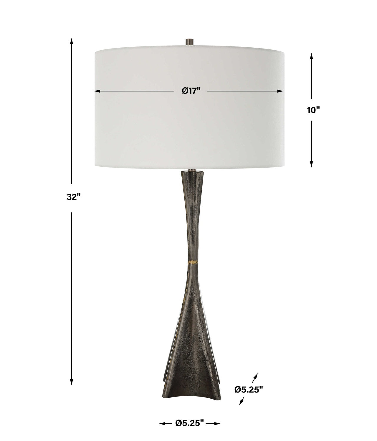 UTTERMOST, KEIRON INDUSTRIAL TABLE LAMP, TABLE LAMPS