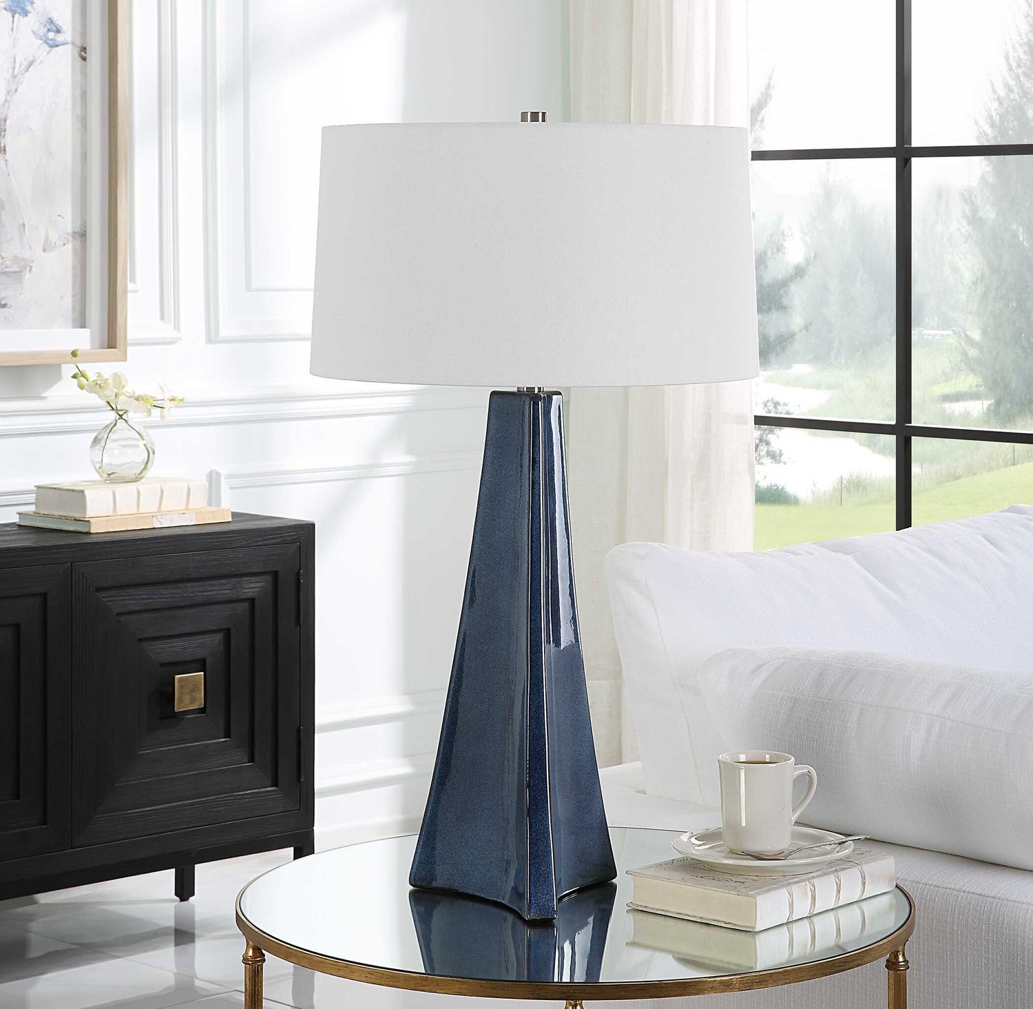 UTTERMOST, TERAMO SCALLOPED TABLE LAMP, TABLE LAMPS