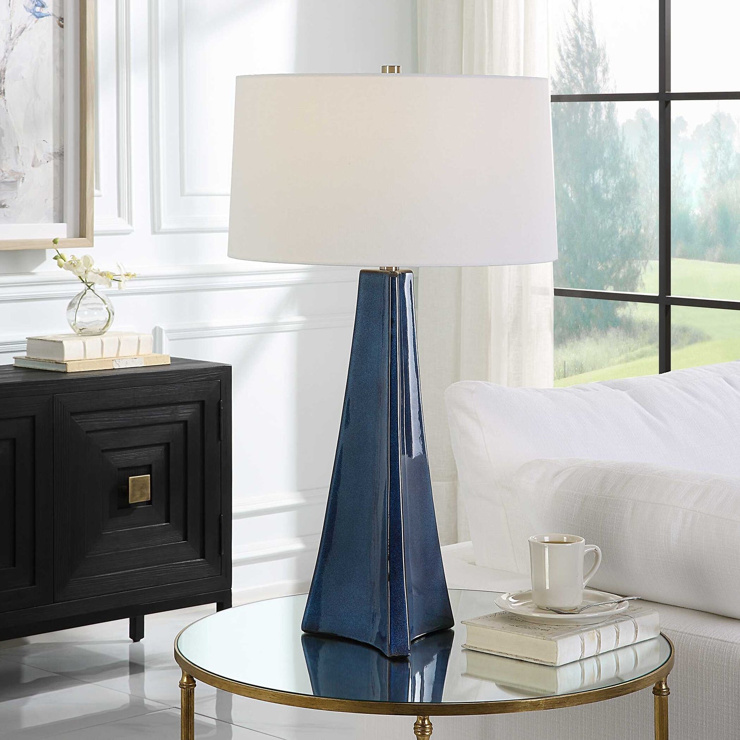 UTTERMOST, TERAMO SCALLOPED TABLE LAMP, TABLE LAMPS