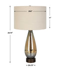 UTTERMOST, Baltic Teardrop Table Lamp, TABLE LAMPS
