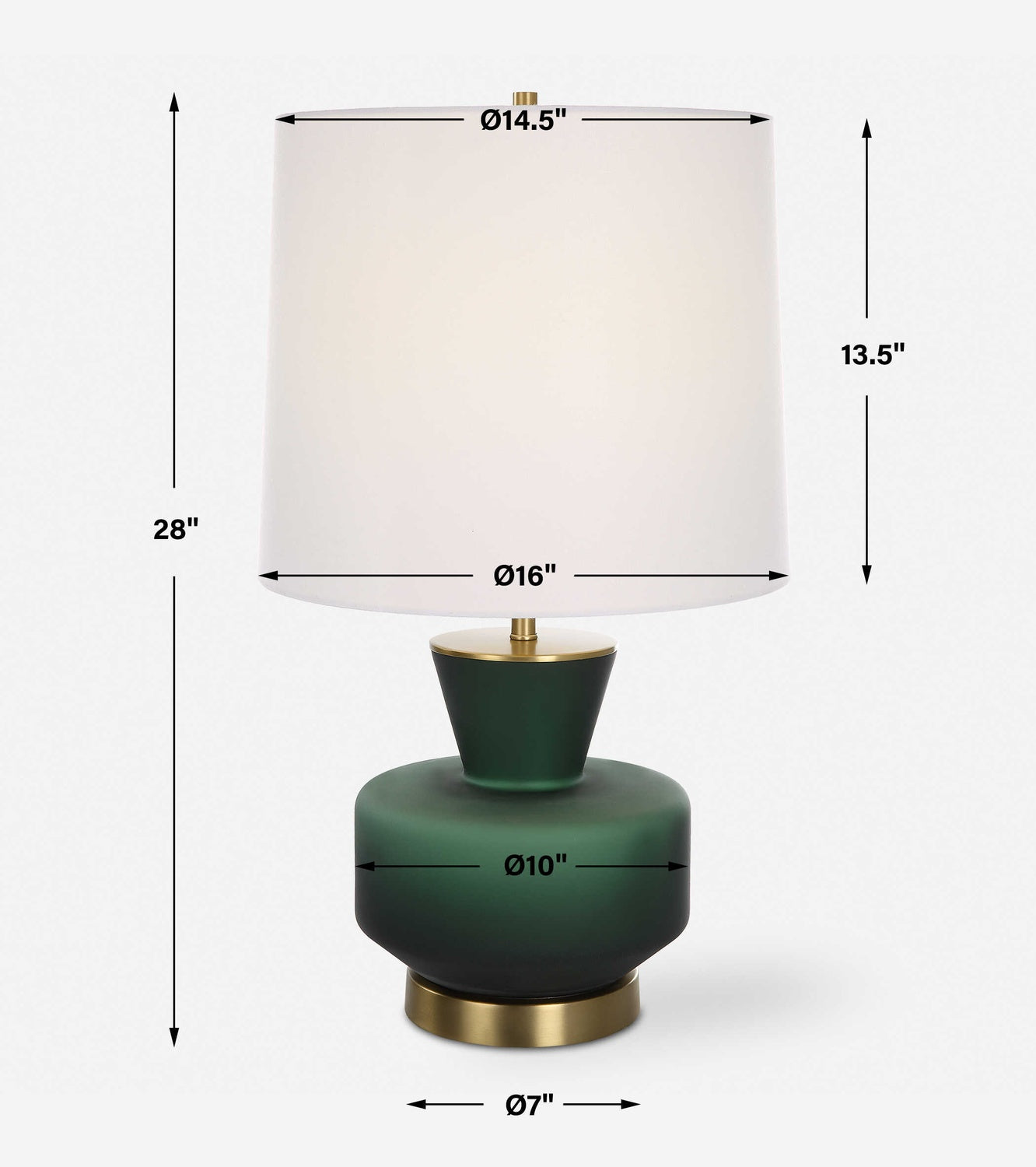 UTTERMOST, Trentino Emerald Table Lamp, TABLE LAMPS