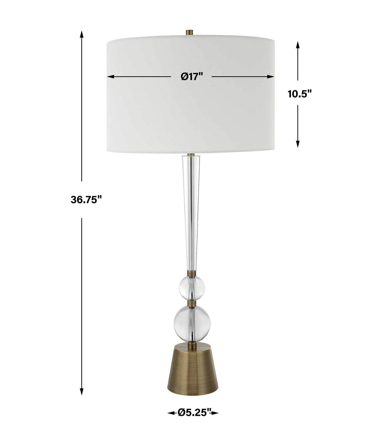 UTTERMOST, ANNILY CRYSTAL TABLE LAMP, TABLE LAMPS