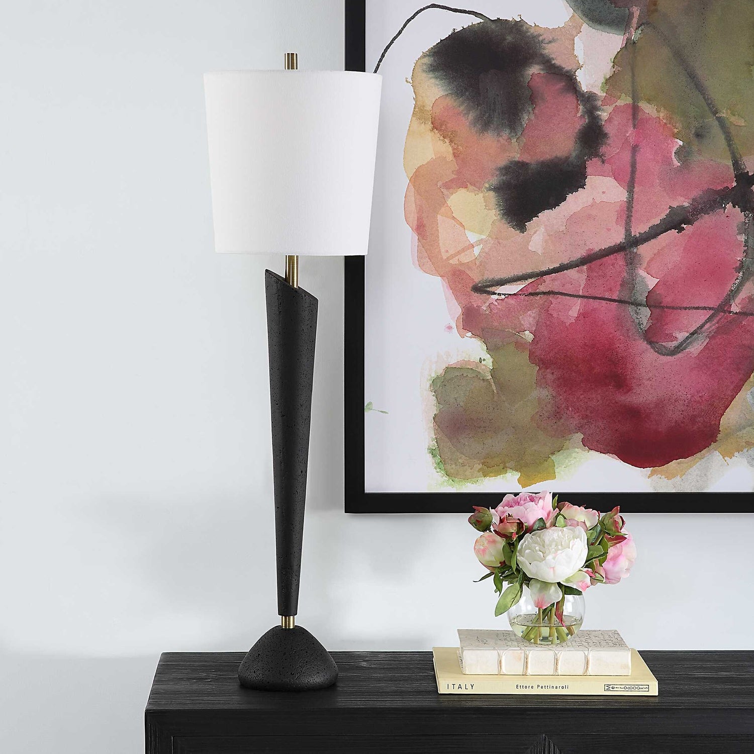 UTTERMOST, CYPHER MODERN BUFFET LAMP, TABLE LAMPS