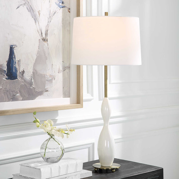 UTTERMOST, ANNORA GLOSSY TABLE LAMP, TABLE LAMPS