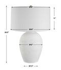 UTTERMOST, Reyna Chalk Table Lamp, TABLE LAMPS