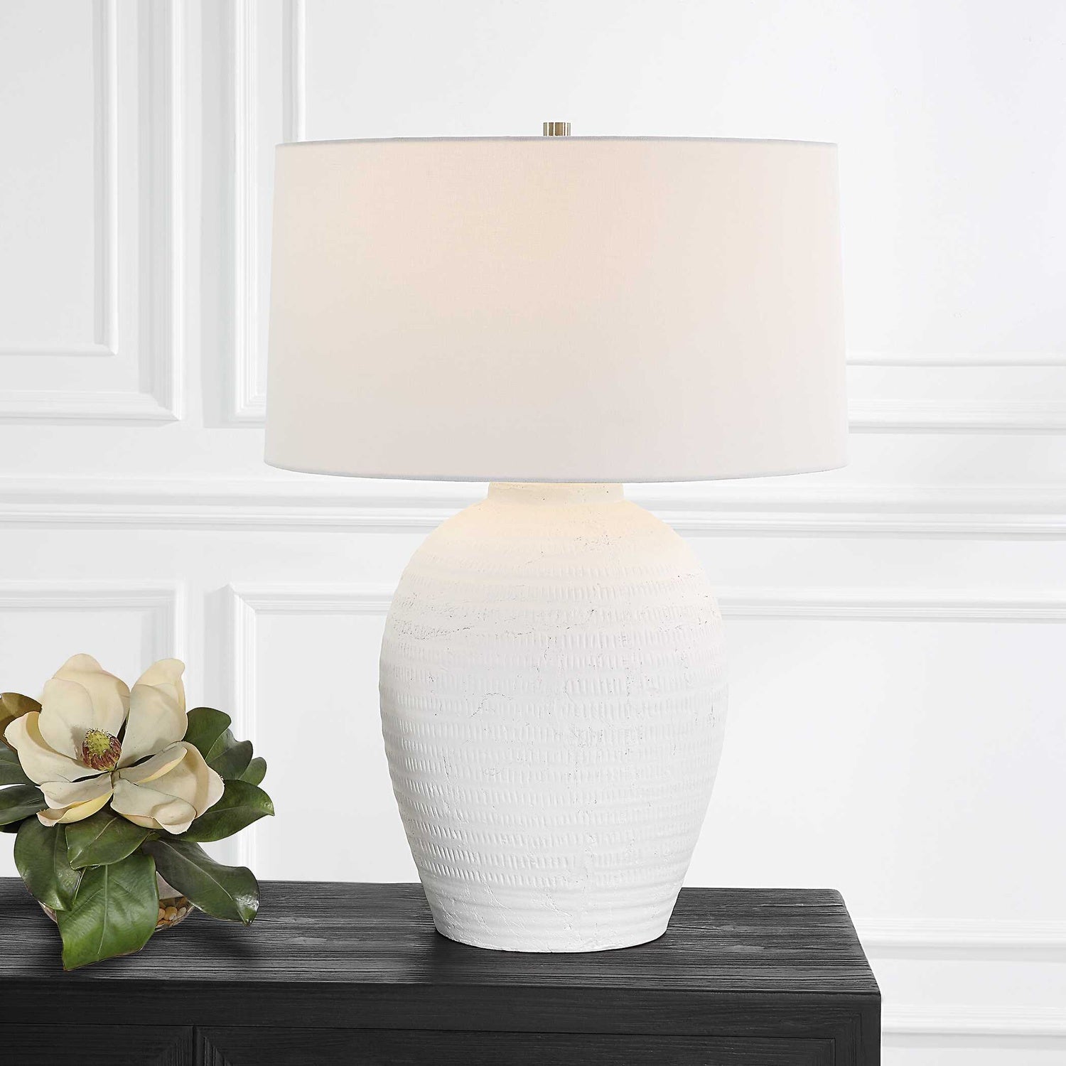 UTTERMOST, Reyna Chalk Table Lamp, TABLE LAMPS
